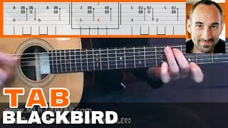 Guitar Cover  Tab quotBlackbirdquot by MLRGuitar [upl. by Tteragram]