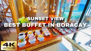 Must Try Beach Front Sunset View Restobar Station 2 White Beach Food Tour Best Buffet in Boracay [upl. by Erbma431]