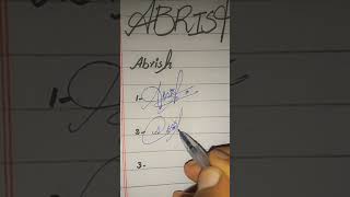 Abrish name signatures in new styleSUBSCRIBE FOR MORE VIDEOS StyleSignatures2455 [upl. by Alesandrini]