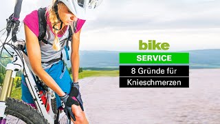 Die 8 häufigsten Gründe für KNIESCHMERZEN beim Radfahren Ursachen amp Tipps für schmerzfreies Biken [upl. by Ueih]