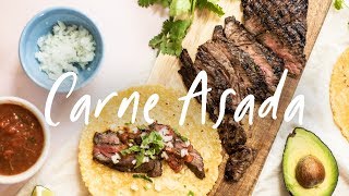 Easy CARNE ASADA Weeknight Tacos  HONEYSUCKLE [upl. by Yraek]