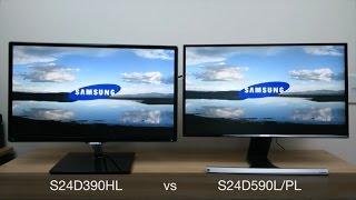 Samsung S24D390HL vs S24D590PL review and comparison [upl. by Ostler]