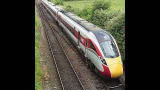 Azuma To Middlesbrough Passing Northallerton class800 azuma lner passengertrain trainspotting [upl. by Alasteir]