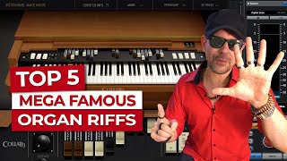 Top 5 Mega Famous Organ Riffs With A Free VST Plugin [upl. by Schreiber]