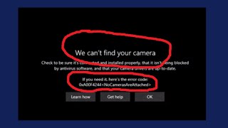 Fix We cant find your camera Error 0xA00F4244 in Windows 11  10  How To Solve Camera not work [upl. by Catherin]