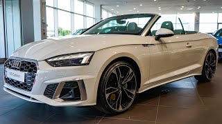 2023 Audi A5 Cabrio S line quattro  Interior and Exterior Details [upl. by Yaluz]