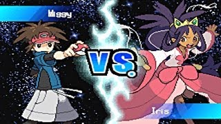 Pokémon Blaze Black 2  Champion Iris Challenge Mode [upl. by Hoffer]