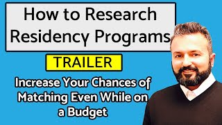 How to Research Residency Programs Increase Your Chances of Matching Even While On a Budget [upl. by Aicnerolf]