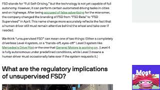 How Tesla’s plans for ‘unsupervised FSD’ and robotaxis could run into red tape [upl. by Hcelemile]