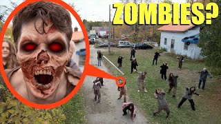 you wont believe what my drone saw in this secret abandoned real life Zombie Apocalypse Ghost Town [upl. by Sarson985]