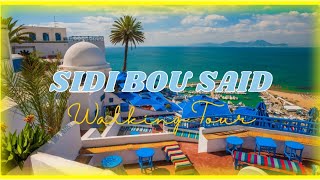 TUNISIA 🇹🇳 2023  SIDI BOU SAID  Walking Tour 4K 60fps [upl. by Alaehs]