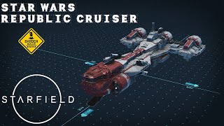 Starfield Republic Cruiser Tutorial No mods [upl. by Ardnassela]