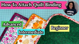 How To Bind A Quilt ❤️ Easy Binding Technique 2022 [upl. by Mylan998]