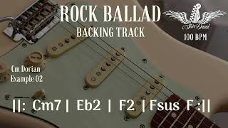 Backing track Rock Ballad in Cm Dorian Example 02 [upl. by Relyuc849]