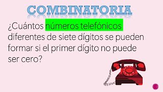 EJERCICIO 7  COMBINATORIA II PROBABILIDAD [upl. by Humberto124]