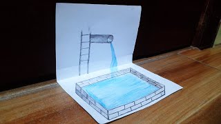 3d drawing on paper how to draw 3d art on paper [upl. by Selwin435]