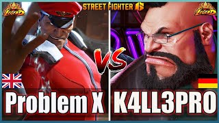 Street Fighter 6 🔥Problem X M Bison Vs K4LL3PRO ZANGIEF🔥Best Ranked Match🔥FightingGameWorldX [upl. by Mccullough]