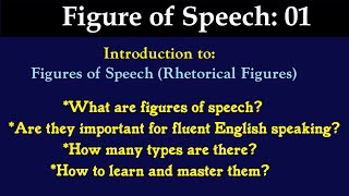 Figures of Speech Introduction  English Speaking Made Easy  figureofspeech rhetoric [upl. by Luedtke46]