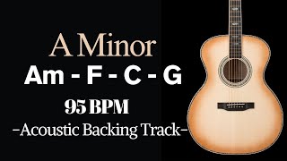 A Minor Acoustic Backing Track 95 bpm [upl. by Aisayn]