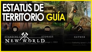 🛡️GUÍA ESTATUS DE TERRITORIO🛡️¿Qué subir  New World [upl. by Haodnanehs]