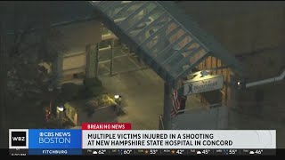 quotMultiple victimsquot in Concord NH State Hospital shooting suspect dead [upl. by Llejk140]