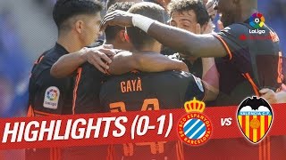 Resumen de RCD Espanyol vs Valencia CF 01 [upl. by Leviralc278]