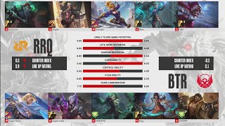 RRQ HOSHI vs BTR  Faramis dan Matilda Jawaban BTR terhadap RRQ⁉️⁉️  Game 1  MPL ID Regular S14 [upl. by Elleynad732]