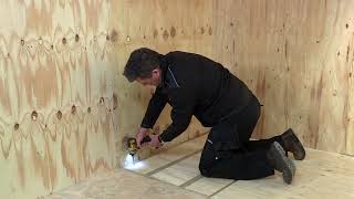 How to install a shower tray onto joists super low level shower [upl. by Cavanaugh62]