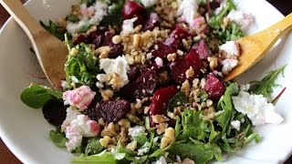 Roasted Beet Salad with Walnuts amp Feta [upl. by Naihr]