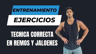 TECNICA CORRECTA EN REMOS Y JALONES [upl. by Smukler]