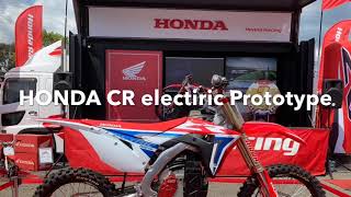 World Premier HONDA CR electric prototype demonstration at Japan’s national motocross 20190414 [upl. by Ayita]