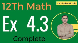 FSC Math Part 2 Chapter 4  Exercise 43 Introduction To Analytic Geometry  12Th Class Math [upl. by Ntsud]