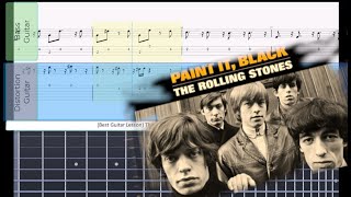 Best Guitar Lesson The Rolling Stones  Paint It Black slow speed [upl. by Lrat]