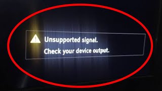 Fix Unsupported Signal Check your Device Output Problem in sony bravia hdmi and amazon fire tv [upl. by Cooper718]