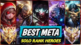 15 Best Meta Heroes for Solo Rank 2024 Season 33  Mobile Legend Tier List [upl. by Bran]