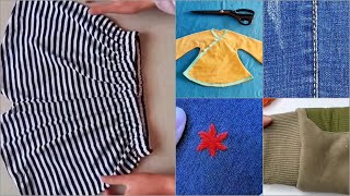 DIY Cloth Outfit  Creative Sewing Techniques for Making Decorative Clothing and Fixing Holes [upl. by Helyn258]