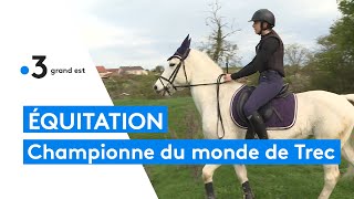 Équitation  Clémence Bosserelle championne du monde de Trec [upl. by Notgnirrac]