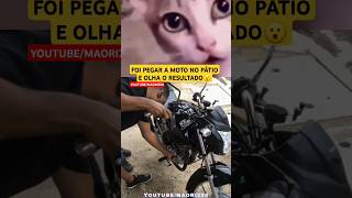 PEGOU A MOTO NO PÁTIO COM AREIA NO MOTOR😬😮🤔 canalmaori250 yamaha maorivlog automobile memes [upl. by Corissa994]