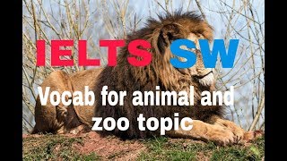 IELTS Writing  Vocab for animal and zoo topic  Band 7 [upl. by Reste]