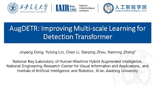 ECCV2024AugDETR Improving Multiscale Learning for Detection Transformer [upl. by Anitsrik]