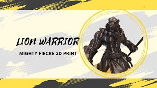 quotFierce Lion Warrior Unleashed 🦁 Epic 3D Print Revealquot [upl. by Veal]