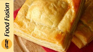 Puff Pastry with ghee Recipe By Food Fusion [upl. by Hoxsie122]