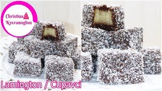 Lamingtons αυστραλιας Συνταγη  Χιονατη με κακαο και ινδοκαρυδο  λαμινγκτονς [upl. by Luca117]