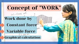 Work done by constant force and variable force positive and negative work Work and Energyphysify [upl. by Acim]