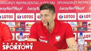 Robert Lewandowski o powitaniu przez kibiców w Arłamowie [upl. by Nealey]