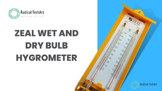 Measuring Relative Humidity with a Wet amp Dry Bulb Hygrometer by RadicalTechArt I RadicalTalks I [upl. by Adnovaj]