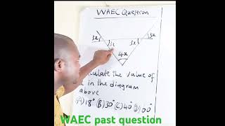 WAEC past question maths waec education [upl. by Cyrillus]