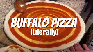 The Best Buffalo Pizza Recipe  Made with Real Buffalo [upl. by Enilada]