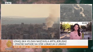 Izrael intenzivira napade na glavni grad Libana [upl. by Aekim]