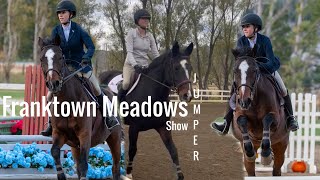 Franktown Meadows Jumper Show amp Schooling Kat Round Voiceovers [upl. by Helmut588]